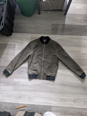 Topman Olive Green Bomber Jacket Men’s